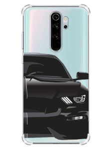 Чохол з потовщеними кутами на Xiaomi Redmi Note 8 Pro :: Авто чорне (принт 232)