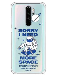 Чохол з потовщеними кутами на Xiaomi Redmi Note 8 Pro :: Космонавт на скейті (принт 248)