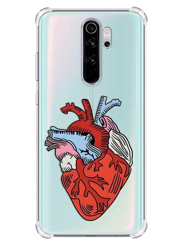 Чохол з потовщеними кутами на Xiaomi Redmi Note 8 Pro :: Серце анатомічне (принт 250)