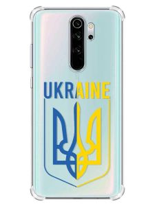 Чохол з потовщеними кутами на Xiaomi Redmi Note 8 Pro :: Тризуб (патріотичний принт 254)