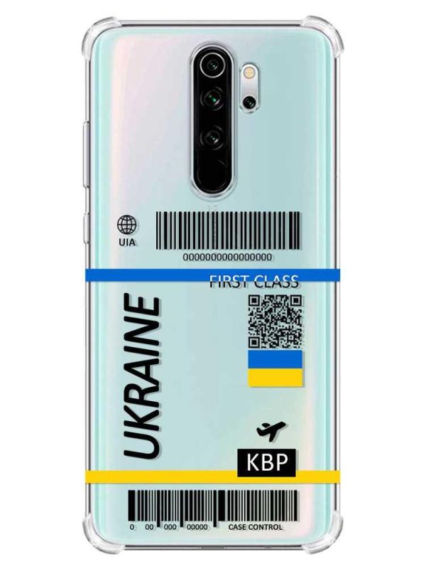 Чохол з потовщеними кутами на Xiaomi Redmi Note 8 Pro :: Авіаквиток Україна (принт 262)