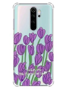 Чохол з потовщеними кутами на Xiaomi Redmi Note 8 Pro :: Тюльпани (принт 265)