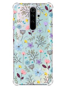 Чохол з потовщеними кутами на Xiaomi Redmi Note 8 Pro :: Квітковий фон (принт 267)