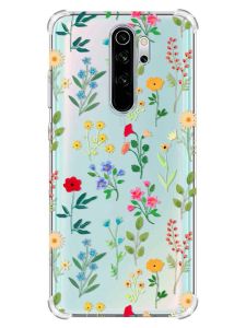 Чохол з потовщеними кутами на Xiaomi Redmi Note 8 Pro :: Квітковий фон (принт 269)