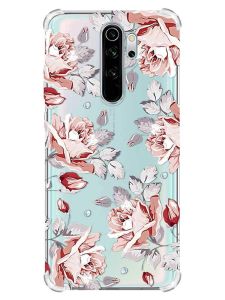 Чохол з потовщеними кутами на Xiaomi Redmi Note 8 Pro :: Фон Троянди (принт 273)