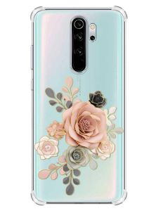 Чохол з потовщеними кутами на Xiaomi Redmi Note 8 Pro :: Троянди (принт 275)