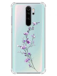 Чохол з потовщеними кутами на Xiaomi Redmi Note 8 Pro :: Гілочка квітів (принт 278)