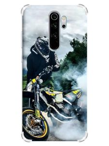 Чохол з потовщеними кутами на Xiaomi Redmi Note 8 Pro :: Мото Драйв (принт 68)