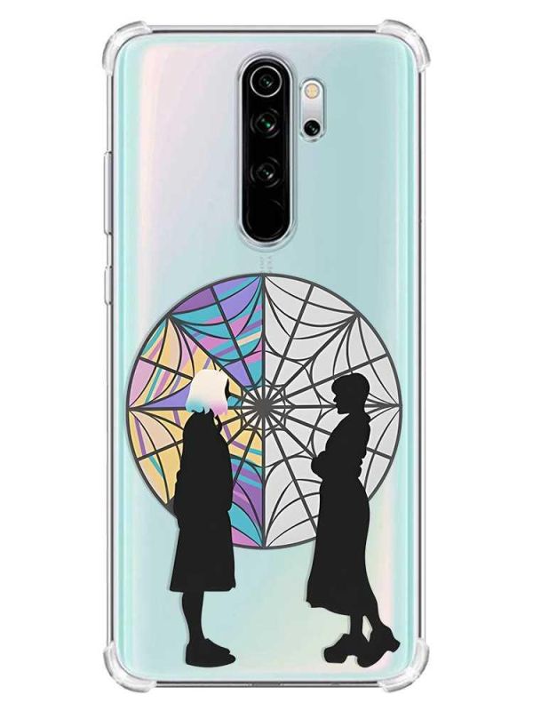 Чохол з потовщеними кутами на Xiaomi Redmi Note 8 Pro :: Силуети. Венздей (принт 210)