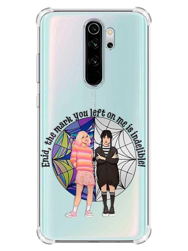 Чохол з потовщеними кутами на Xiaomi Redmi Note 8 Pro :: Дівчата з Венздей (принт 211)