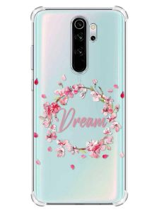 Чохол з потовщеними кутами на Xiaomi Redmi Note 8 Pro :: Віночок з сакури (принт 284)