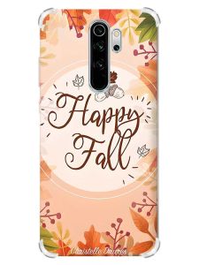 Чохол з потовщеними кутами на Xiaomi Redmi Note 8 Pro :: Щасливої осені (принт 110)