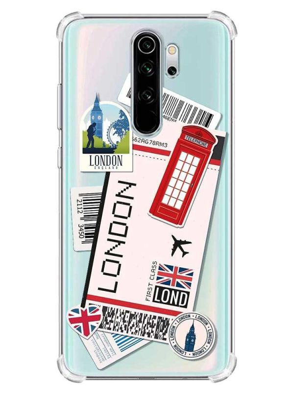 Чохол з потовщеними кутами на Xiaomi Redmi Note 8 Pro :: Подорожі. Лондон (принт 326)