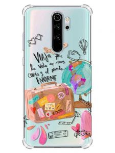 Чохол з потовщеними кутами на Xiaomi Redmi Note 8 Pro :: Настрій подорожувати (принт 329)