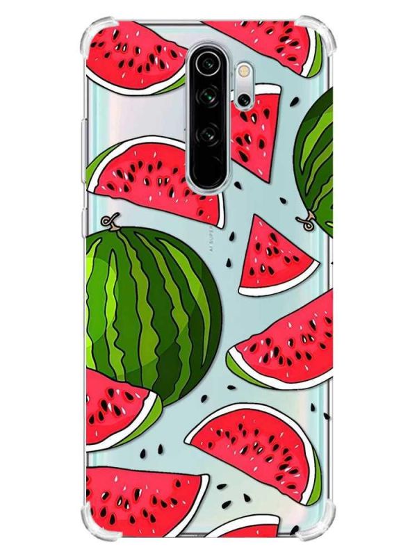 Чохол з потовщеними кутами на Xiaomi Redmi Note 8 Pro :: Кавуни (принт 341)