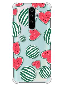 Чохол з потовщеними кутами на Xiaomi Redmi Note 8 Pro :: Кавуни сердечка (принт 343)