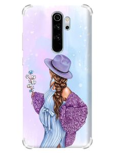 Чохол з потовщеними кутами на Xiaomi Redmi Note 8 Pro :: В очікуванні хлопчика (принт 222)