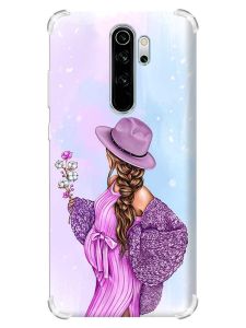 Чохол з потовщеними кутами на Xiaomi Redmi Note 8 Pro :: В очікуванні дівчинки (принт 223)