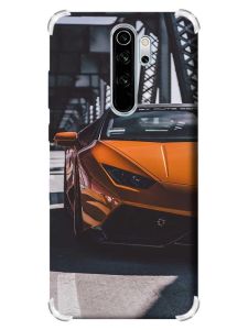 Чохол з потовщеними кутами на Xiaomi Redmi Note 8 Pro :: Авто помаранчеве (принт 237)