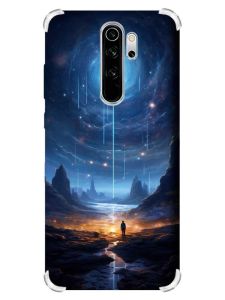 Чохол з потовщеними кутами на Xiaomi Redmi Note 8 Pro :: Космос (принт 244)