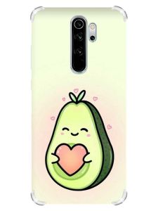 Чохол з потовщеними кутами на Xiaomi Redmi Note 8 Pro :: Кавай авокадо з сердечком (принт 310)