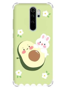 Чохол з потовщеними кутами на Xiaomi Redmi Note 8 Pro :: Авокадо і зайченя (принт 311)