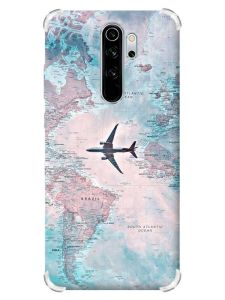 Чохол з потовщеними кутами на Xiaomi Redmi Note 8 Pro :: Подорожі. Карта (принт 317)