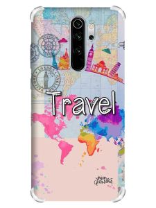 Чохол з потовщеними кутами на Xiaomi Redmi Note 8 Pro :: Подорож. Travel (принт 321)