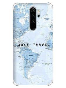 Чохол з потовщеними кутами на Xiaomi Redmi Note 8 Pro :: Подорожі. Карта (принт 323)