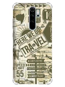 Чохол з потовщеними кутами на Xiaomi Redmi Note 8 Pro :: Мандри (принт 324)