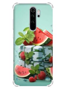 Чохол з потовщеними кутами на Xiaomi Redmi Note 8 Pro :: Кавунова свіжість (принт 338)