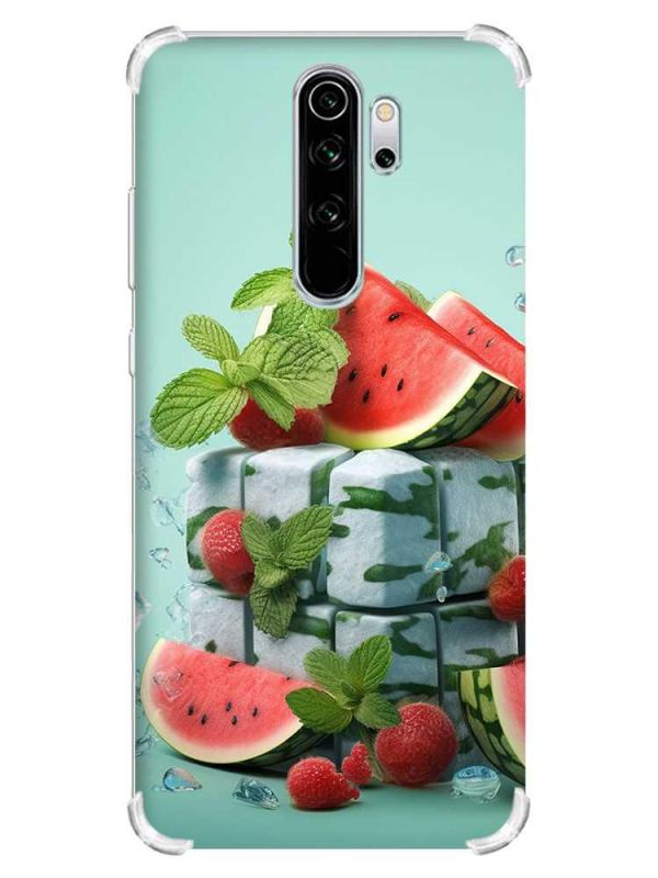 Чохол з потовщеними кутами на Xiaomi Redmi Note 8 Pro :: Кавунова свіжість (принт 338)