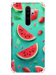 Чохол з потовщеними кутами на Xiaomi Redmi Note 8 Pro :: Скибки кавуна (принт 340)