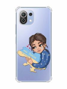 Чохол з потовщеними кутами на Xiaomi Mi 11 Lite :: Моя Україна (принт 2)