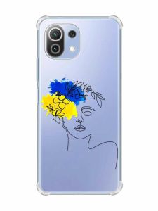 Чохол з потовщеними кутами на Xiaomi Mi 11 Lite :: Українка Арт (принт 3)