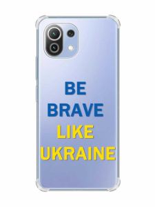 Чохол з потовщеними кутами на Xiaomi Mi 11 Lite :: Сміливість (патріотичний принт 5)