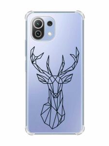 Чохол з потовщеними кутами на Xiaomi Mi 11 Lite :: Олень (принт 128)