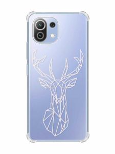 Чохол з потовщеними кутами на Xiaomi Mi 11 Lite :: Олень (принт 129)