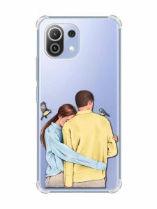 Чохол з потовщеними кутами на Xiaomi Mi 11 Lite :: Українська пара (принт 14)