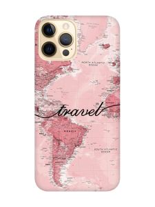 Чохол з червоними боками на Apple iPhone 12 Pro Max :: Карта (принт 319)