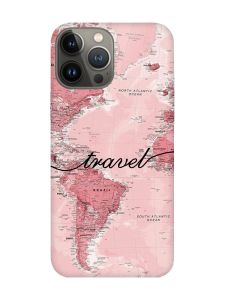 Чохол з червоними боками на Apple iPhone 13 Pro :: Карта (принт 319)