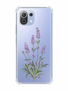 Чохол з потовщеними кутами на Xiaomi Mi 11 Lite :: Гілочки лаванди (принт 266)