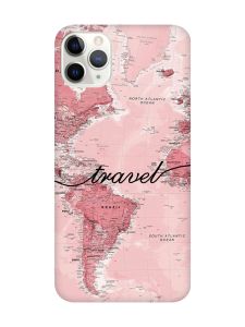 Чохол з чорними боками на iPhone 11 Pro Max (6.5) :: Карта (принт 319)