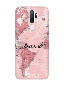 Чохол з чорними боками на Oppo A5 :: Карта (принт 319)