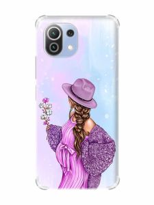 Чохол з потовщеними кутами на Xiaomi Mi 11 Lite :: В очікуванні дівчинки (принт 223)