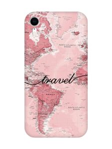 Чохол з червоними боками на Apple iPhone XR :: Карта (принт 319)