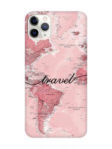 Чохол з червоними боками на iPhone 11 Pro Max (6.5) :: Карта (принт 319)