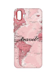 Чохол з червоними боками на Samsung Galaxy A04 :: Карта (принт 319)