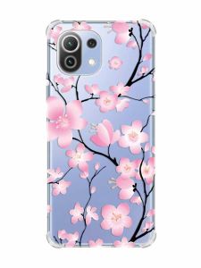 Чохол з потовщеними кутами на Xiaomi Mi 11 Lite :: Квітуча сакура (принт 282)
