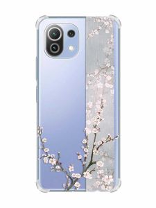 Чохол з потовщеними кутами на Xiaomi Mi 11 Lite :: Квітуча сакура (принт 285)